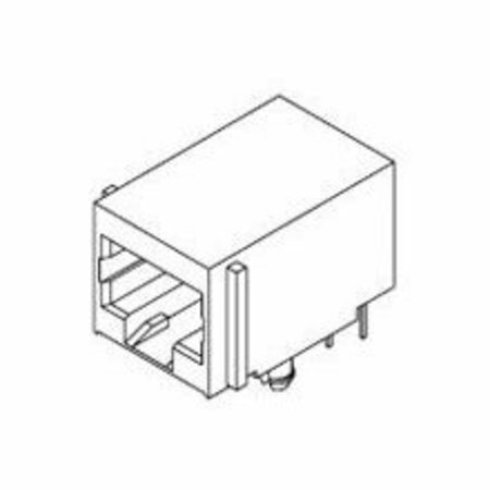 MOLEX Modular Connectors / Ethernet Connectors Lopro Ra Modjack 50Sau 8/8 432498925